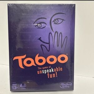 Hasbro Taboo Game with Purple and Orange Design